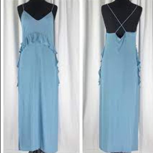NWT - ELLIATT - Rapture Sleeveless Ruffle Slip Long Maxi Dress - Picture 6 of 9